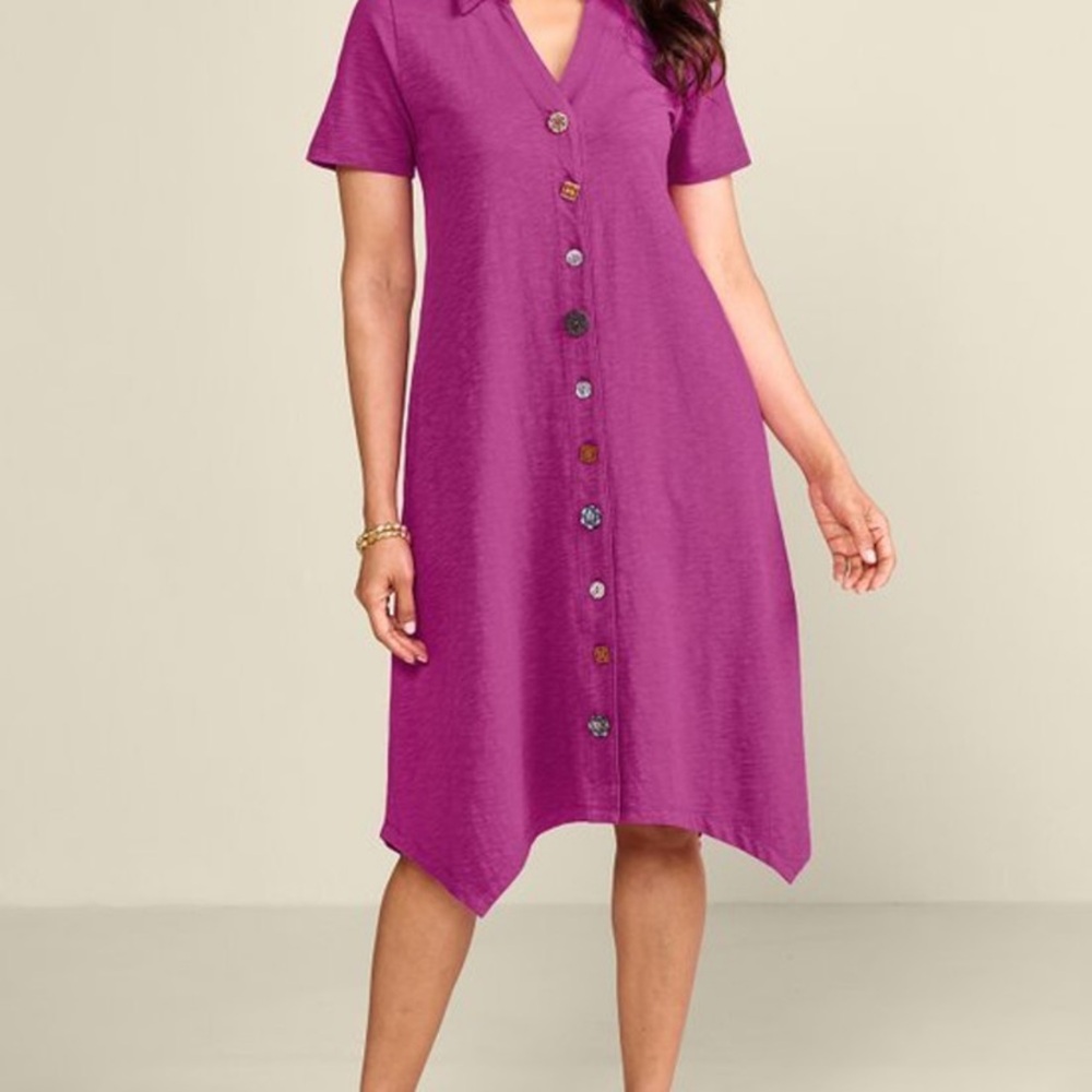 Soft Surroundings Danielle Button Dress
